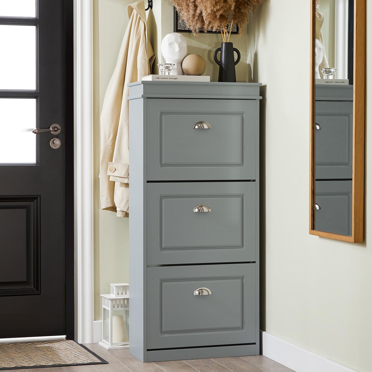 Modern Shoe Organizer Unit - Grey – image 5