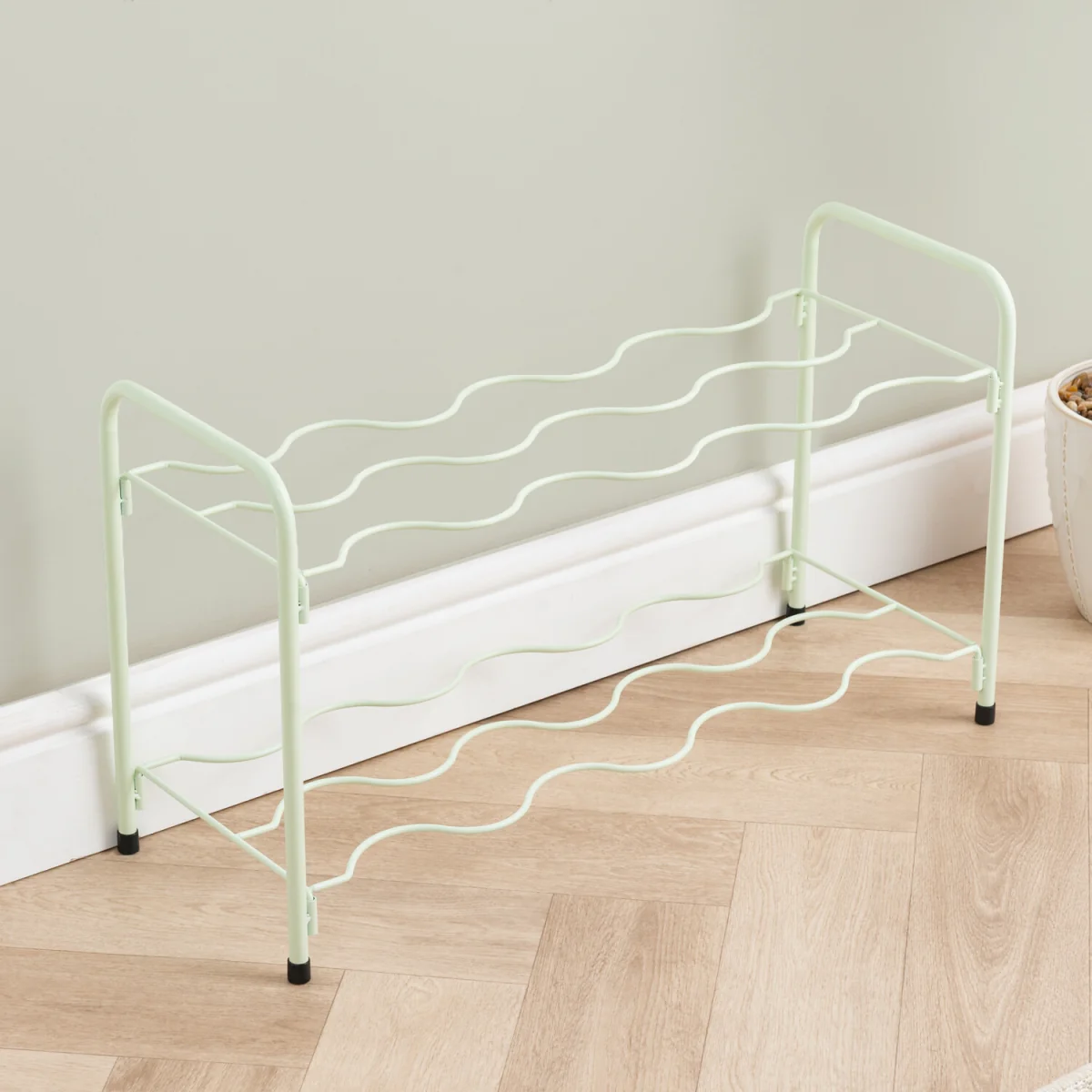 Wavy 2 Tier Shoe Rack – image 4