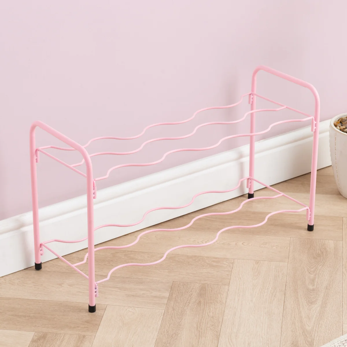 Wavy 2 Tier Shoe Rack – image 5