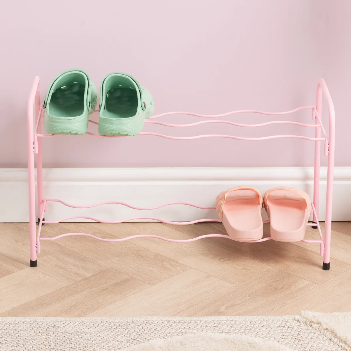 Wavy 2 Tier Shoe Rack – image 6