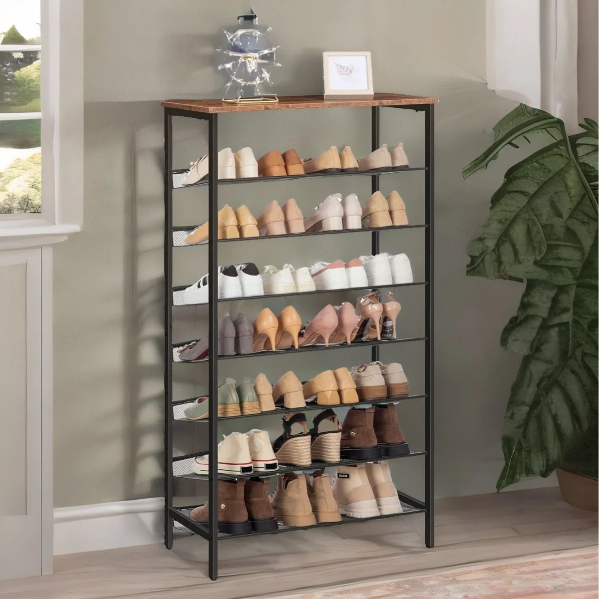 Large Capacity Shoe Storage - Brown