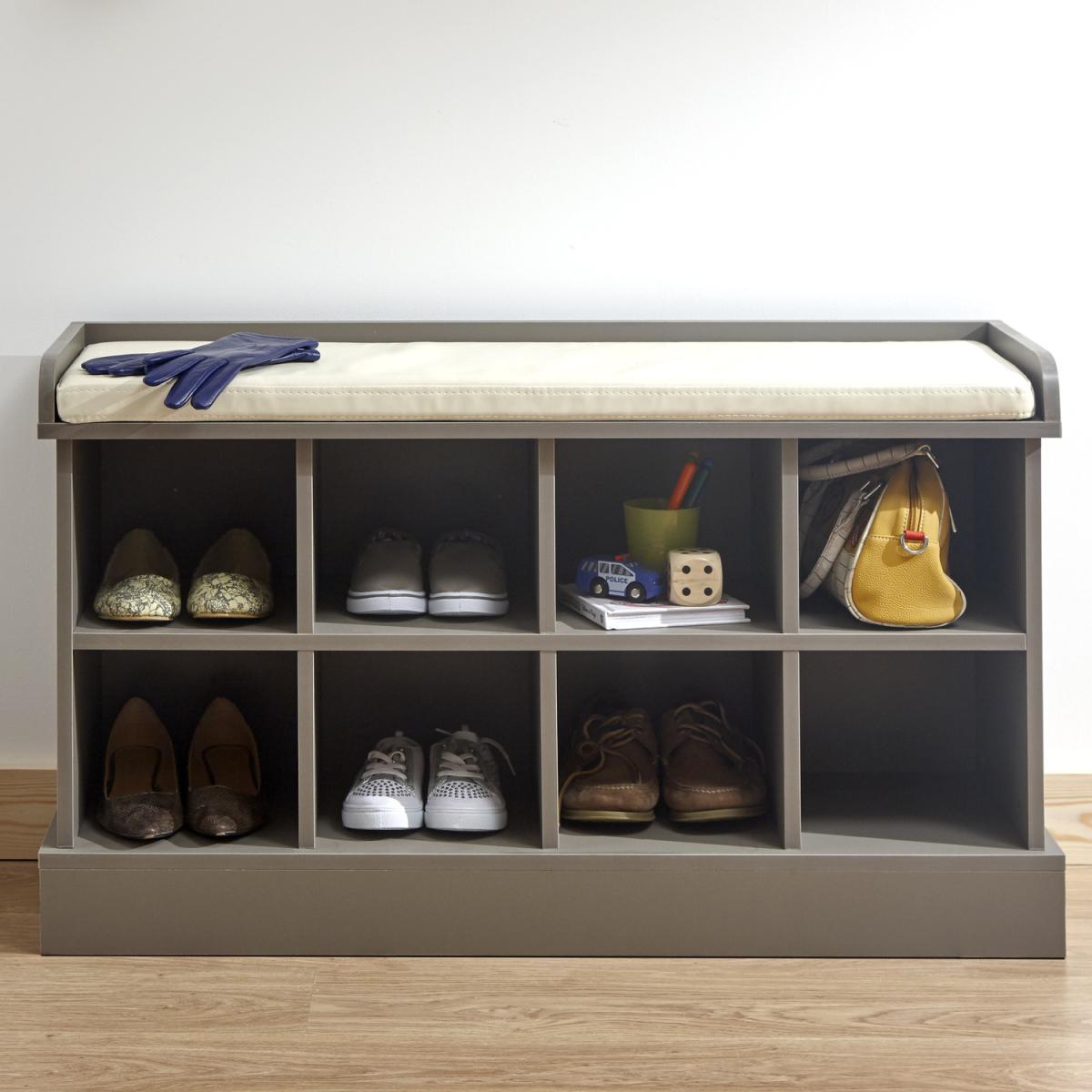 Kempton Shoe Bench - Grey – image 1