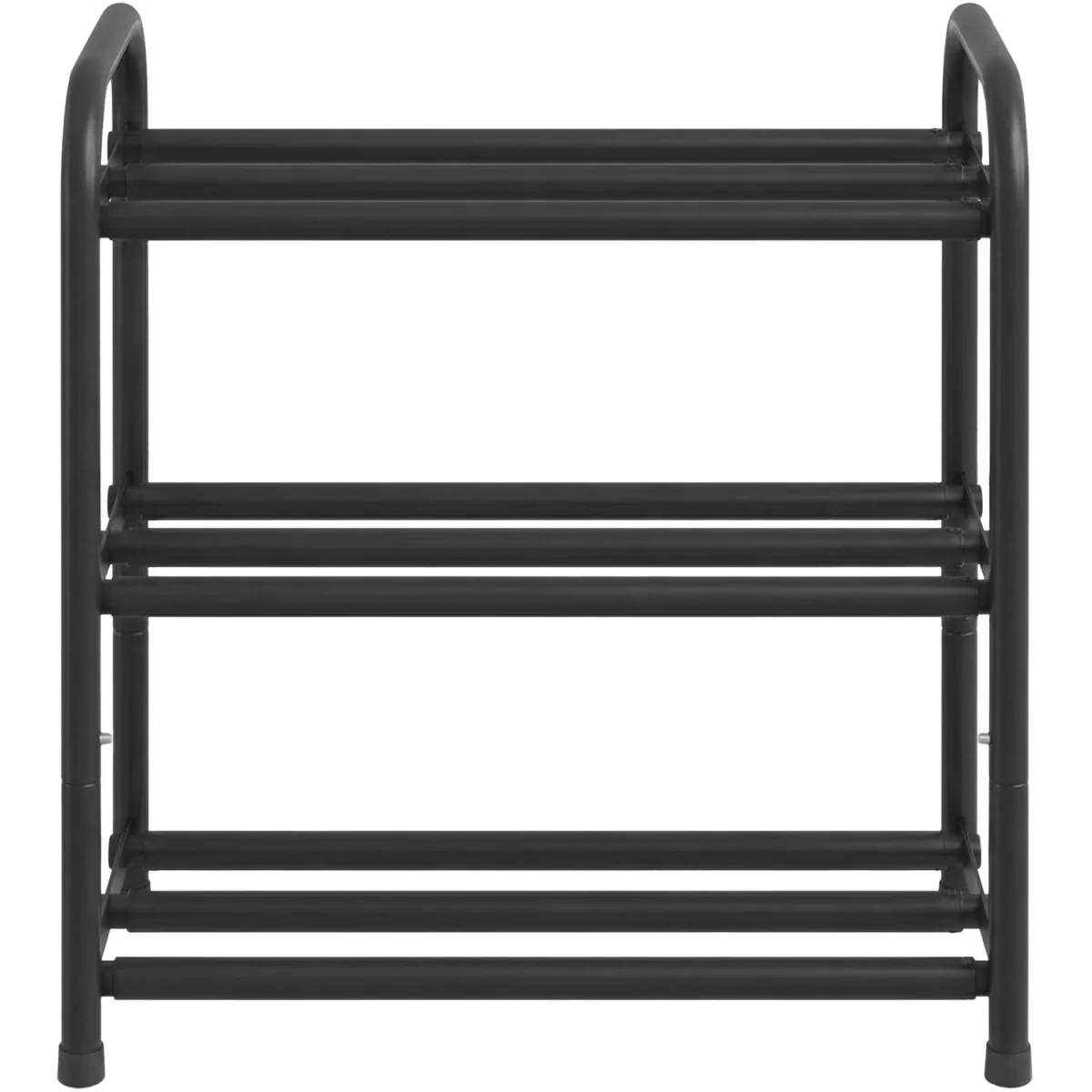 SONGMICS Expandable Shoe Rack, Shoe Storage Organiser, Adjustable Shelves - Ink Black – image 2
