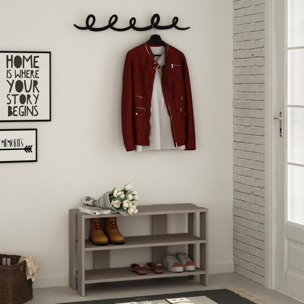 Tono Shoe Rack - Anthracite - Light Mocha – image 6