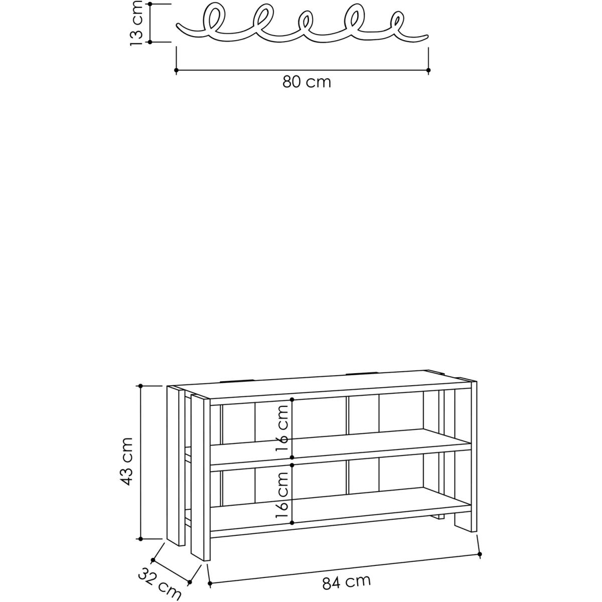 Tono Shoe Rack - Anthracite - Light Mocha – image 7