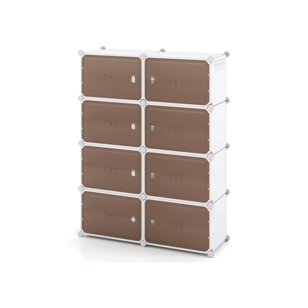 8-Tier Shoe Storage Cabine - White – image 1