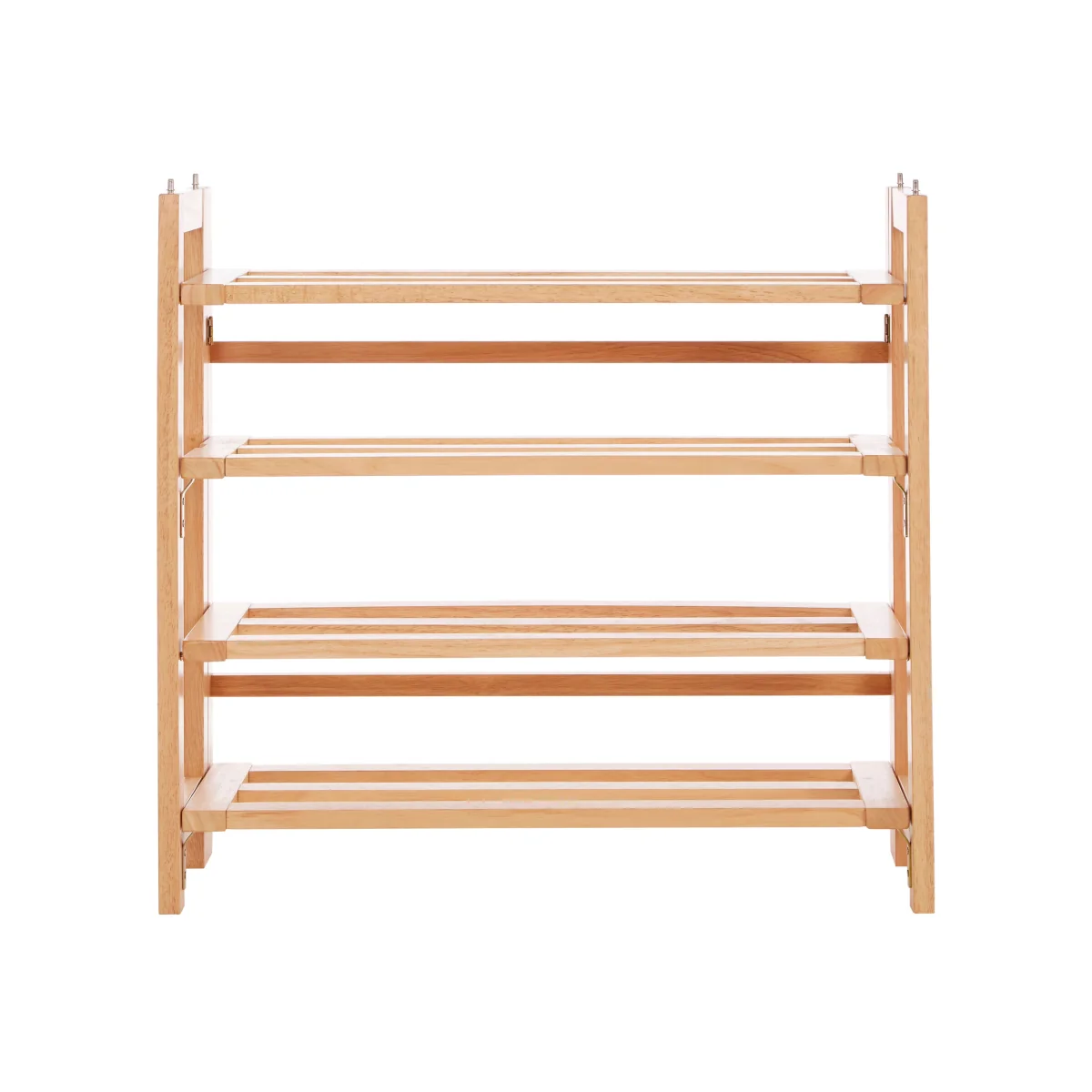Arla 4 Tier Folding Shoe Rack - Natural – image 1