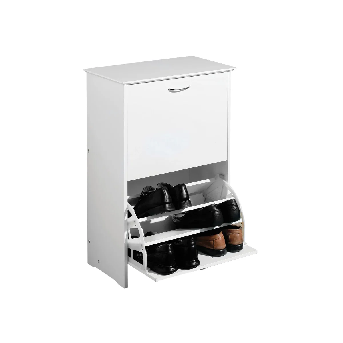 Ryan White Pull Down Shoe Cupboard - White – image 1