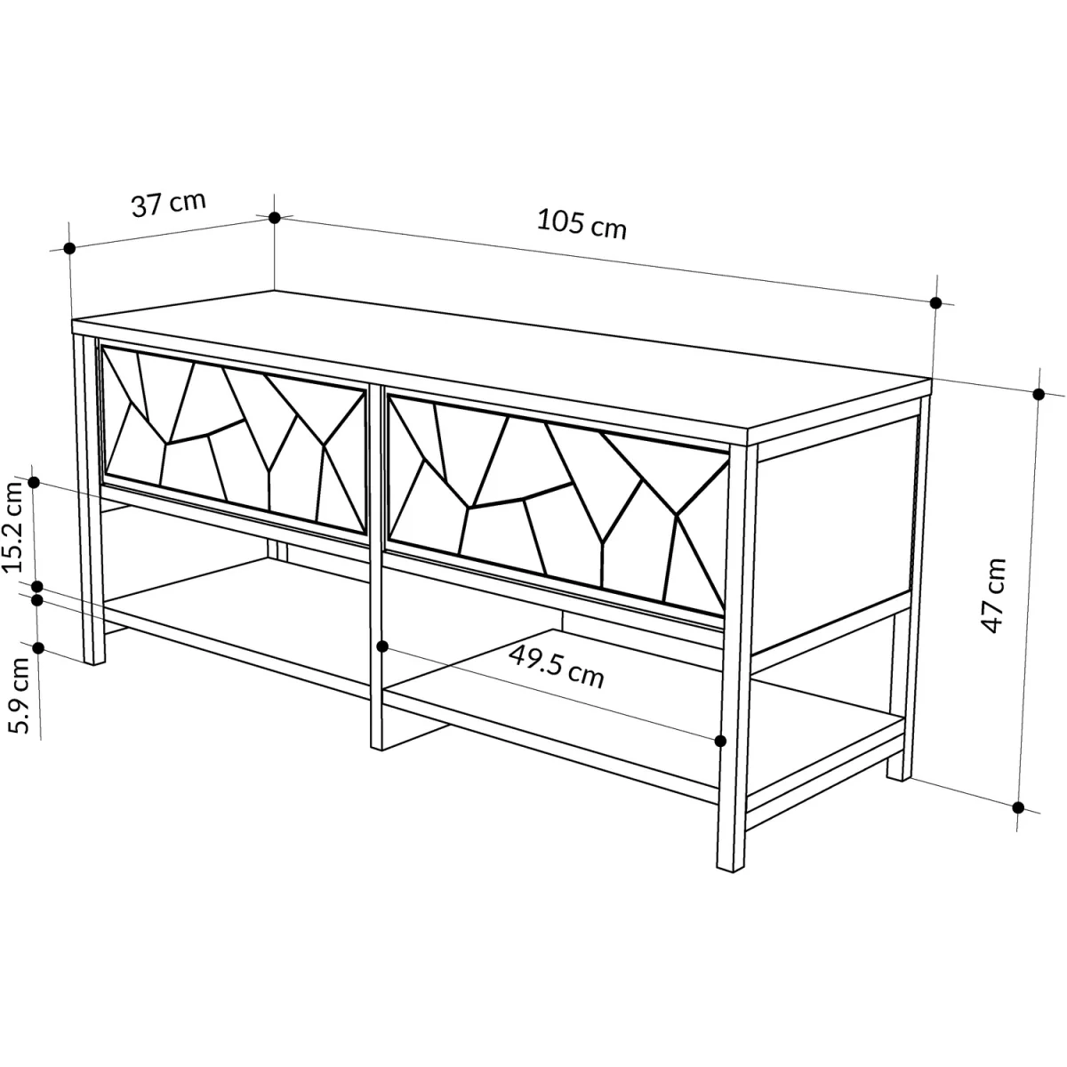 Inola Modern Shoe Rack Storage - Oak – image 16