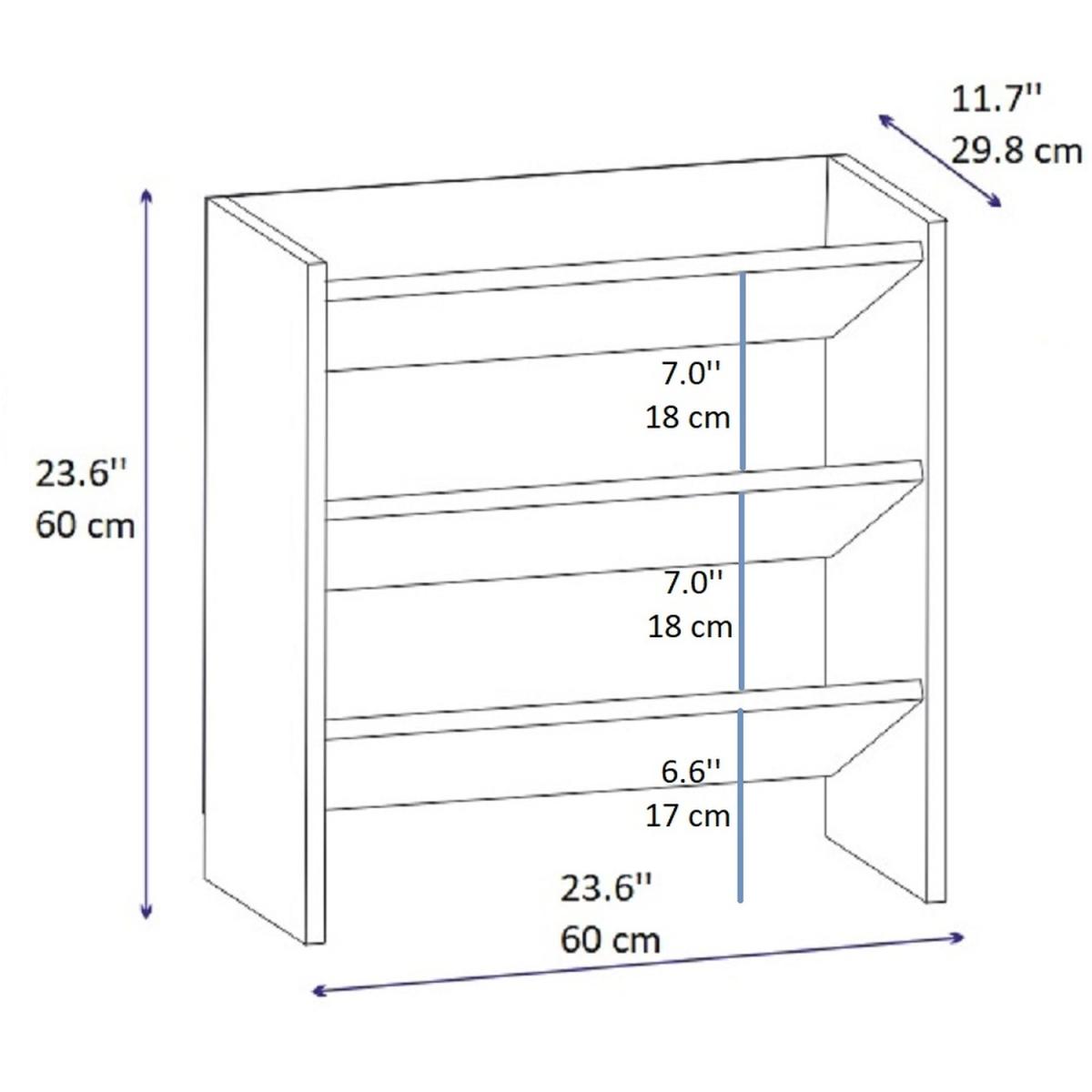 Elarco 3 Tier Shoe Storage Shelf - White – image 10