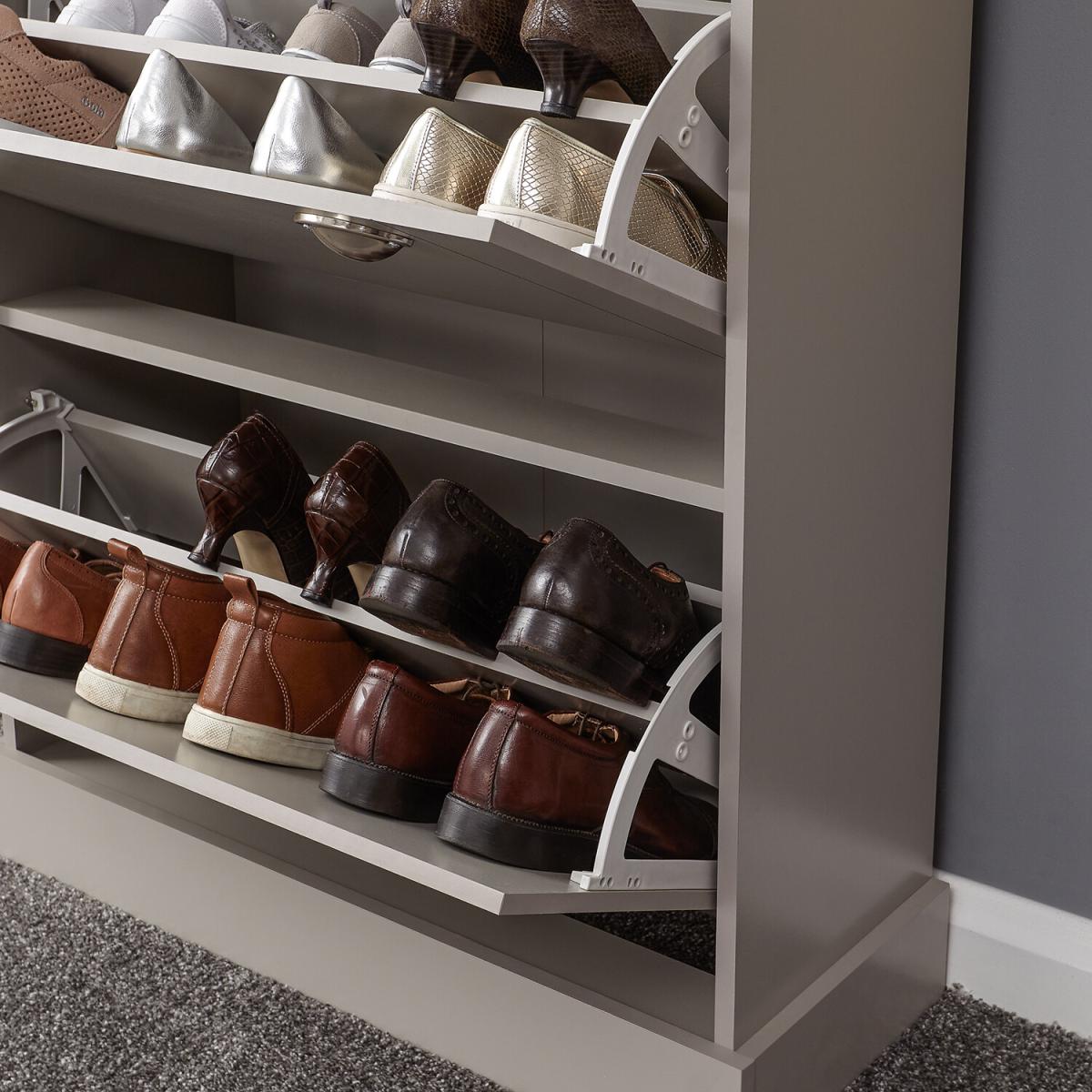 Kendal Deluxe Shoe Cabinet - Grey – image 13