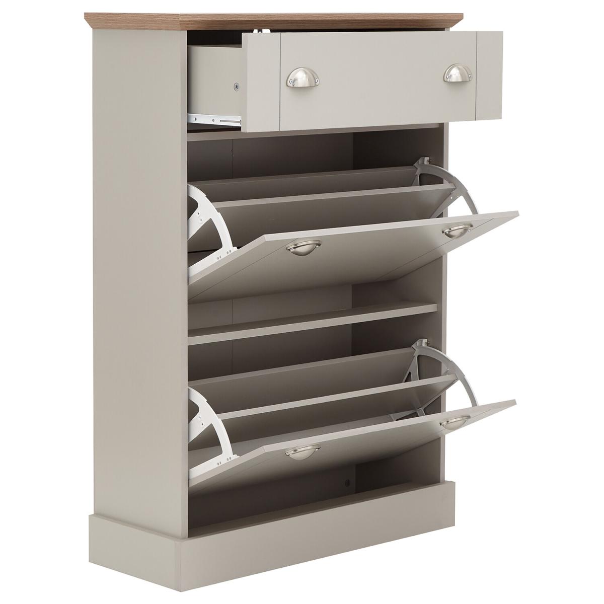 Kendal Deluxe Shoe Cabinet - Grey – image 3