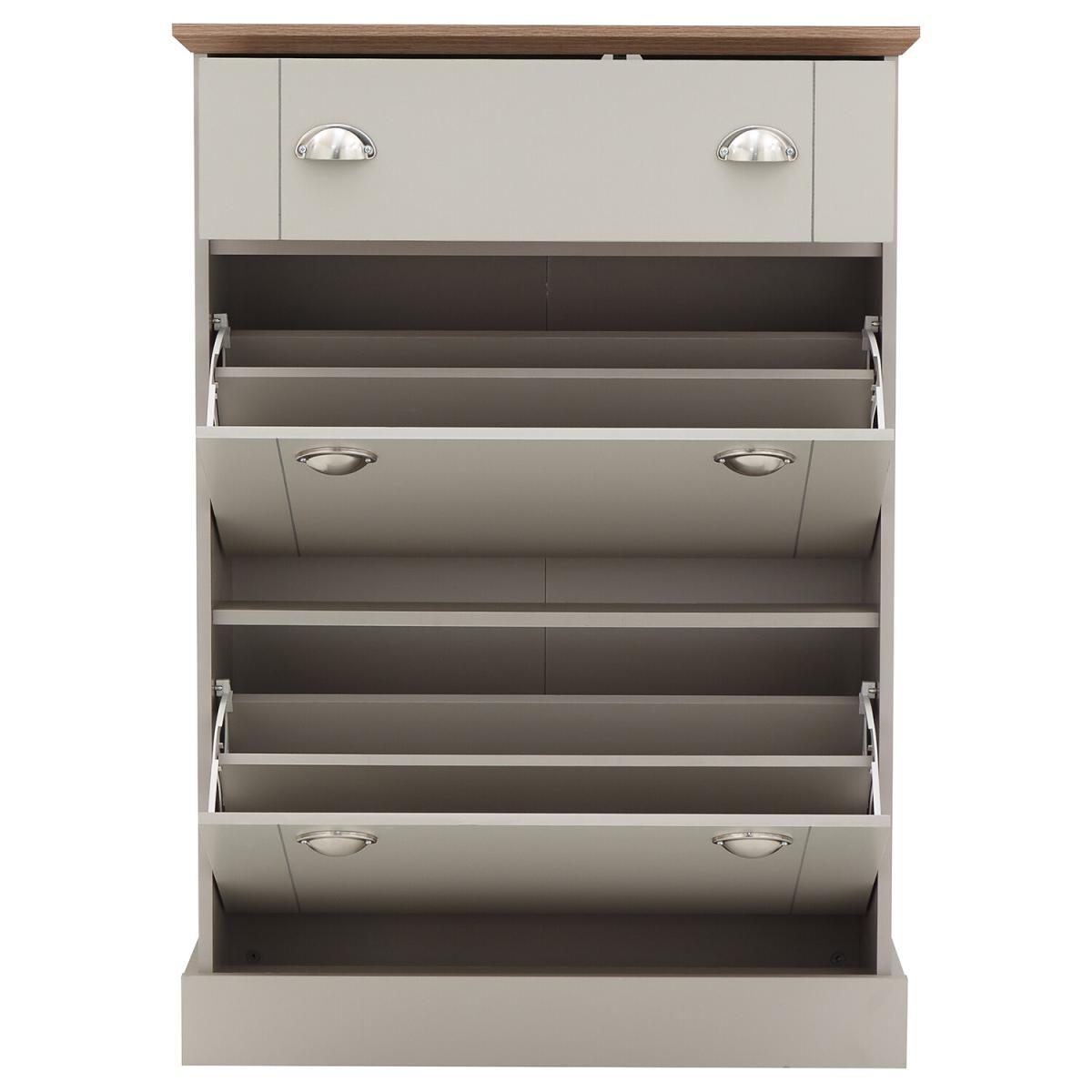 Kendal Deluxe Shoe Cabinet - Grey – image 5