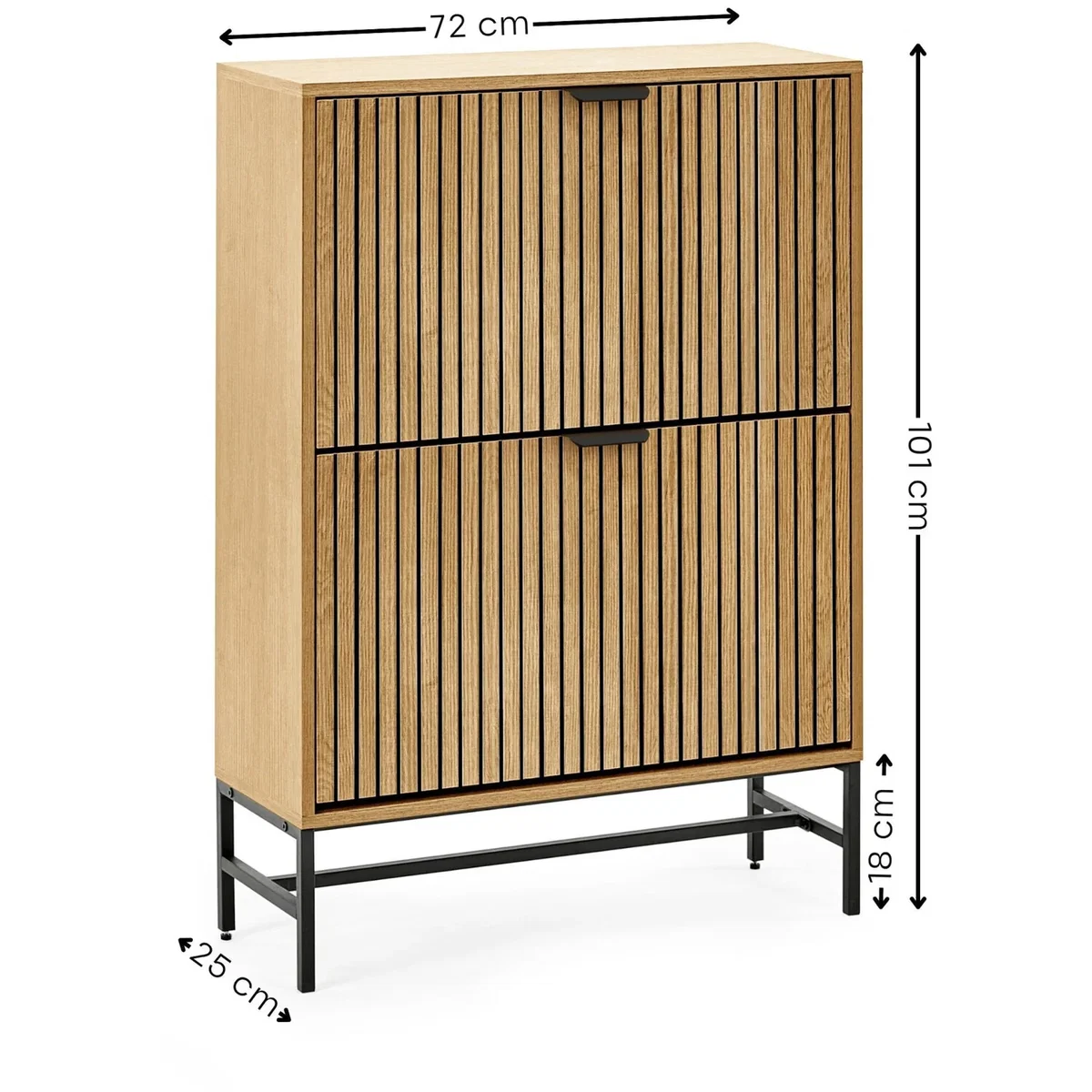 Sia Shoe Storage Cabinet - Natural Oak Effect – image 6