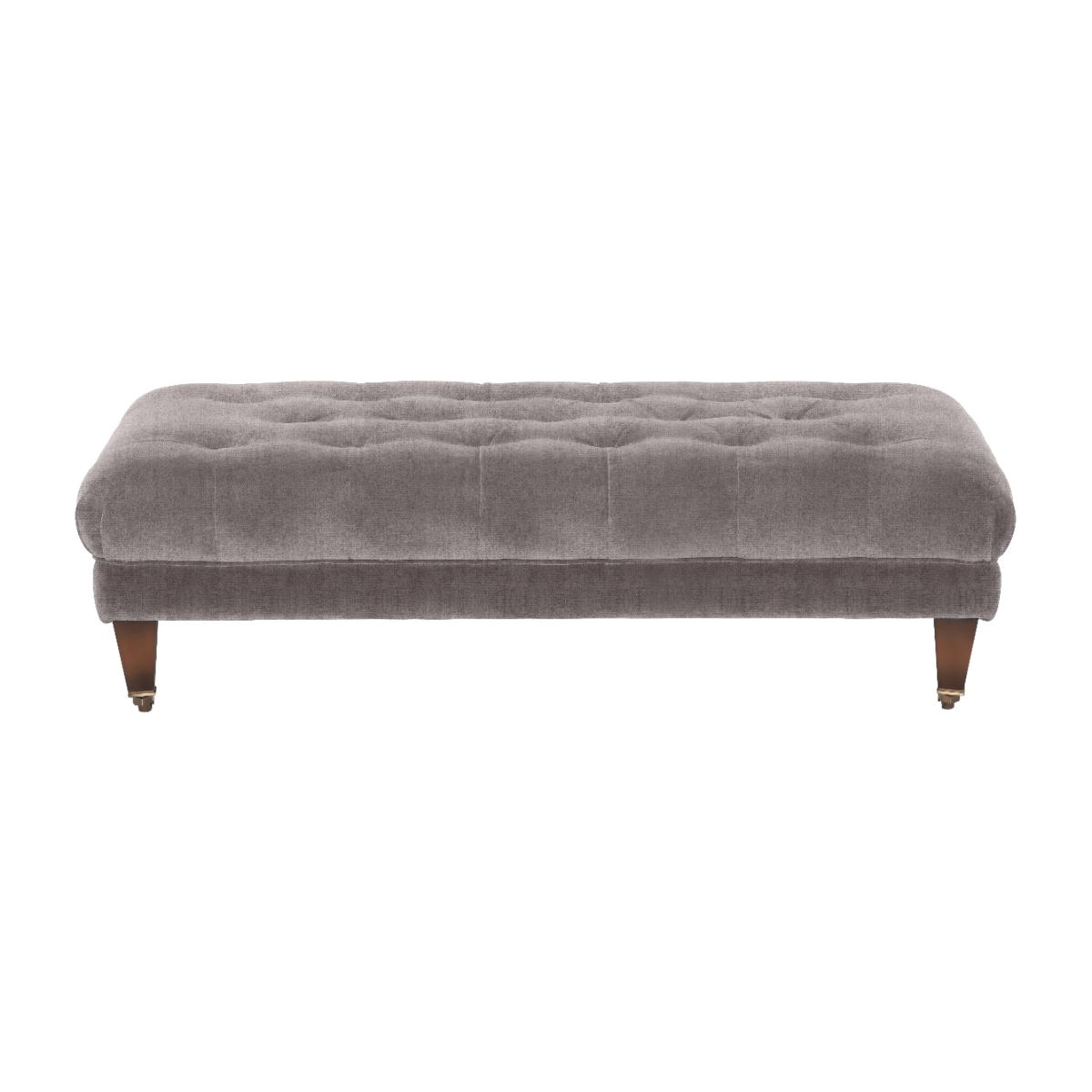 Blackwell Small Button Stool, Grey Fabric | Barker & Stonehouse