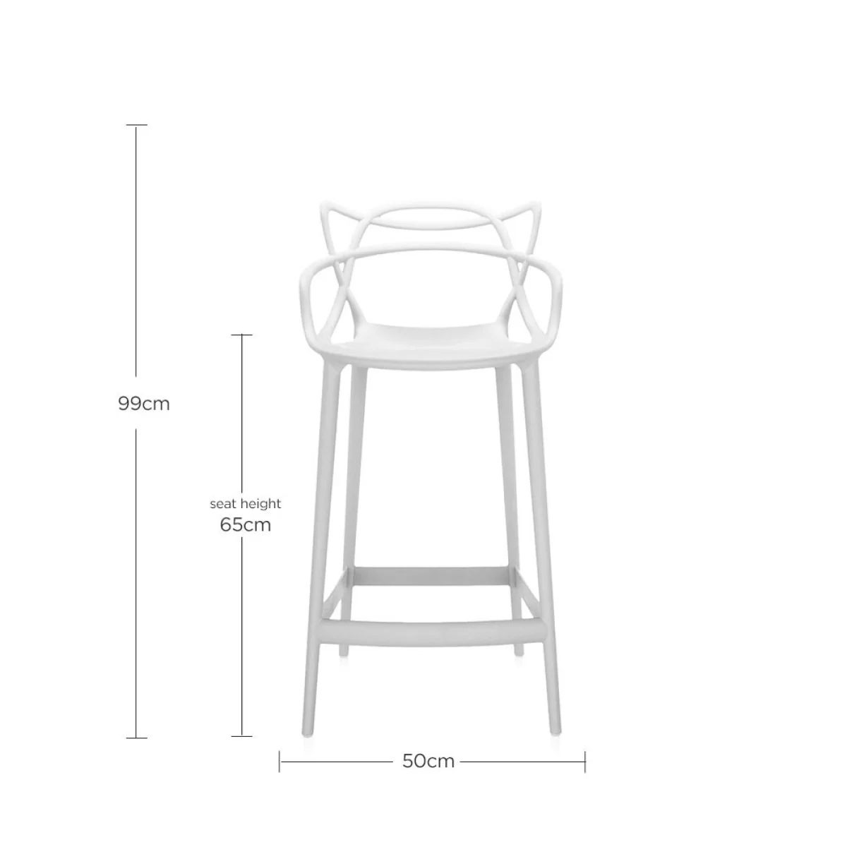 Kartell Masters Counter Stool, Black – image 6