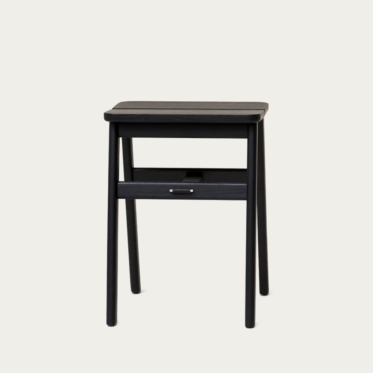 Black-stained Oak Angle Stool – image 2