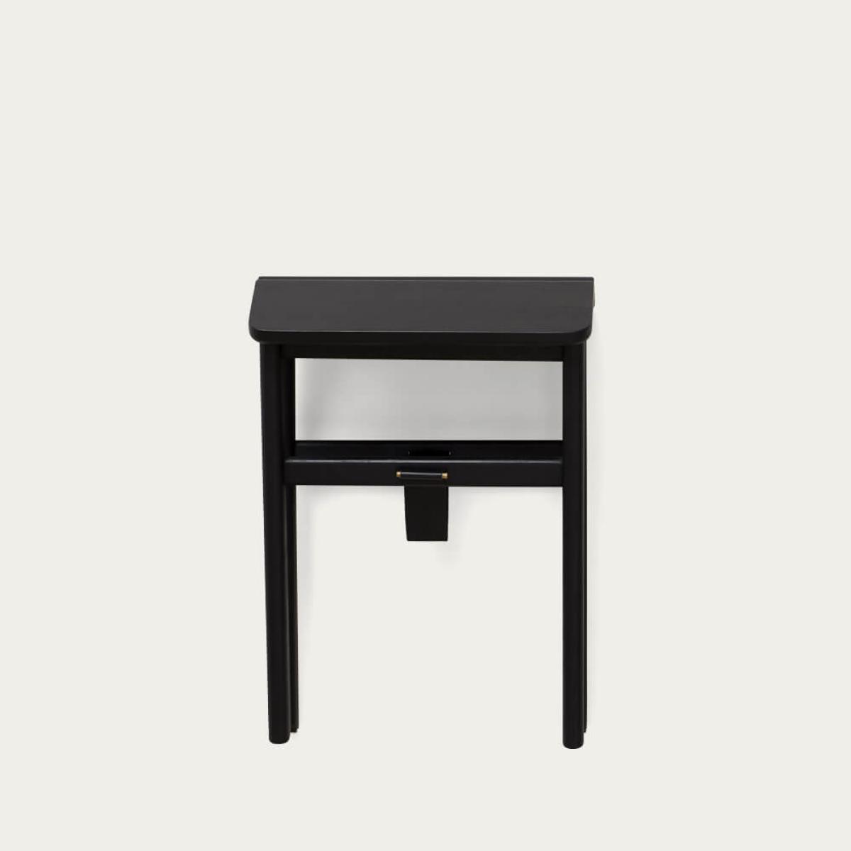 Black-stained Oak Angle Stool – image 4