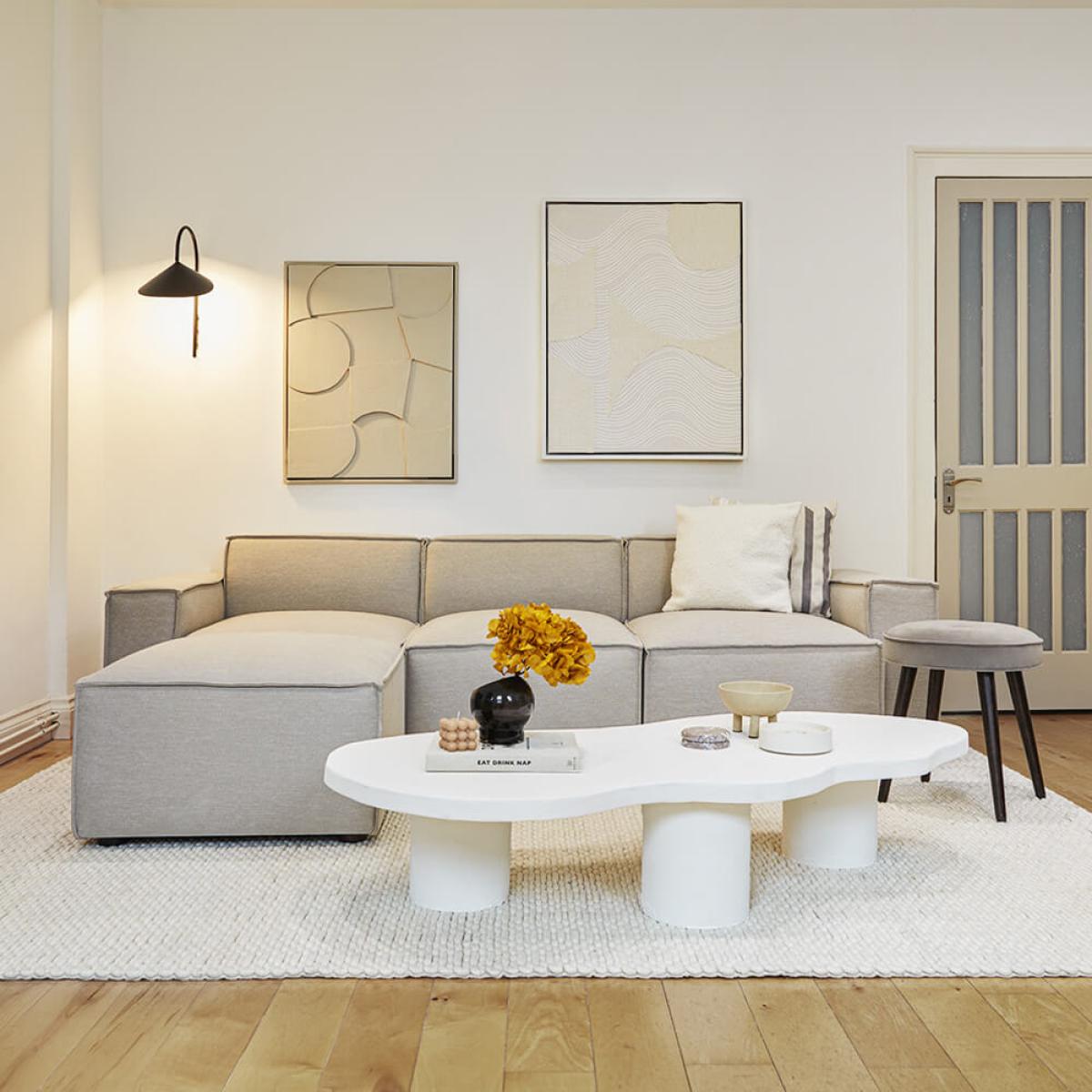 Pumice Model 00 Linen Stool – image 2