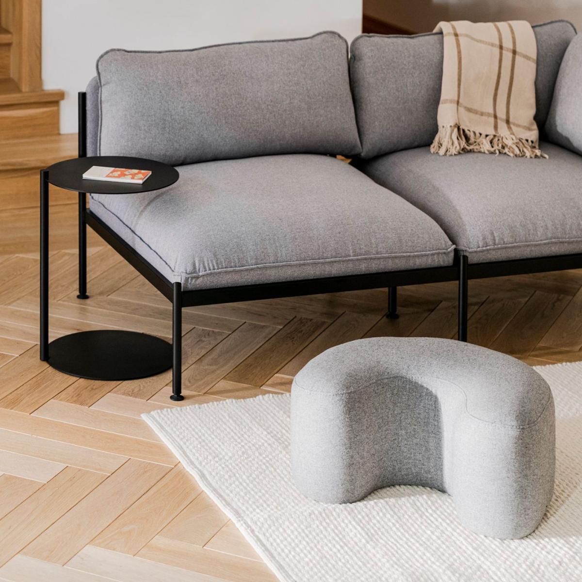 Universal Grey Wool Ü Pouf – image 2
