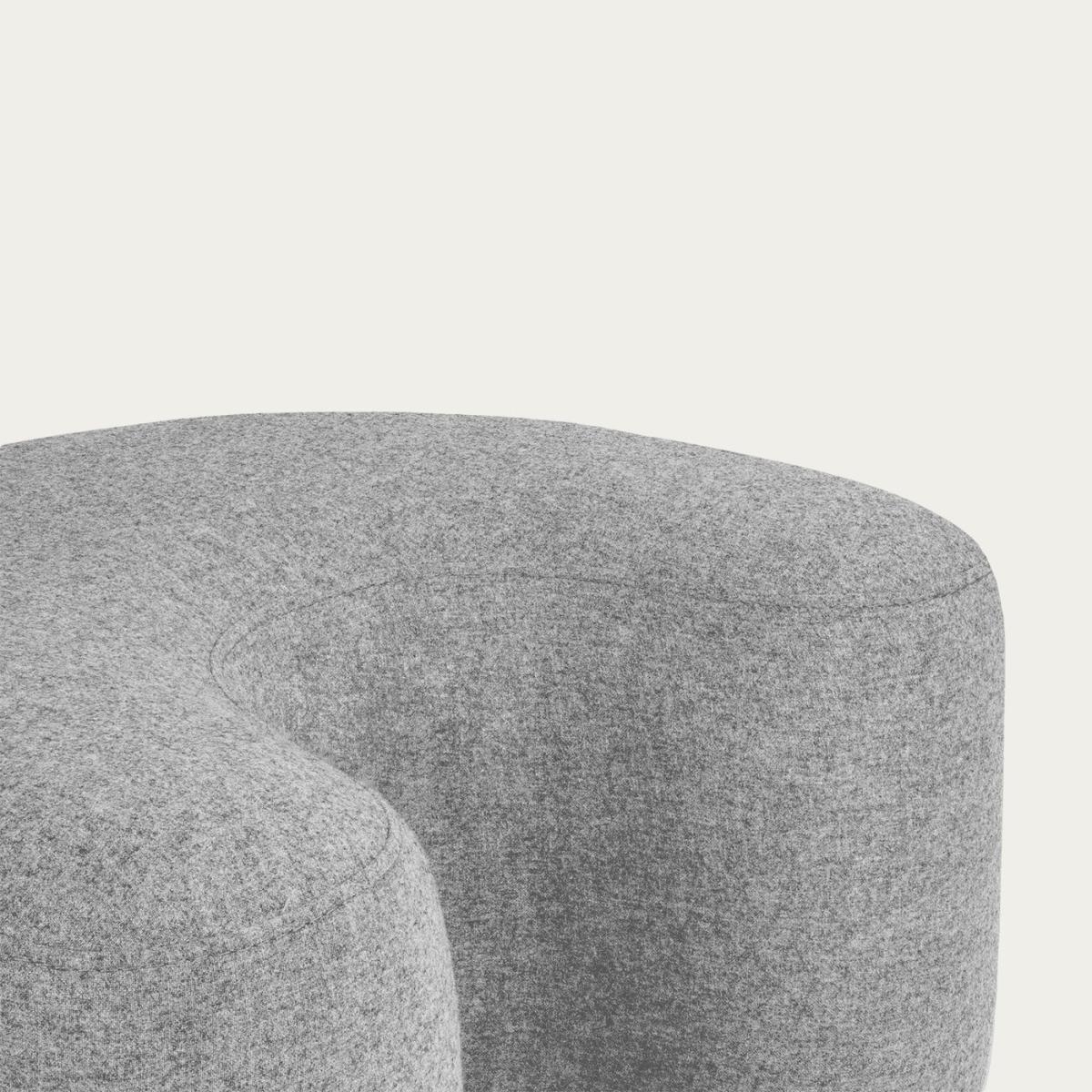 Universal Grey Wool Ü Pouf – image 3