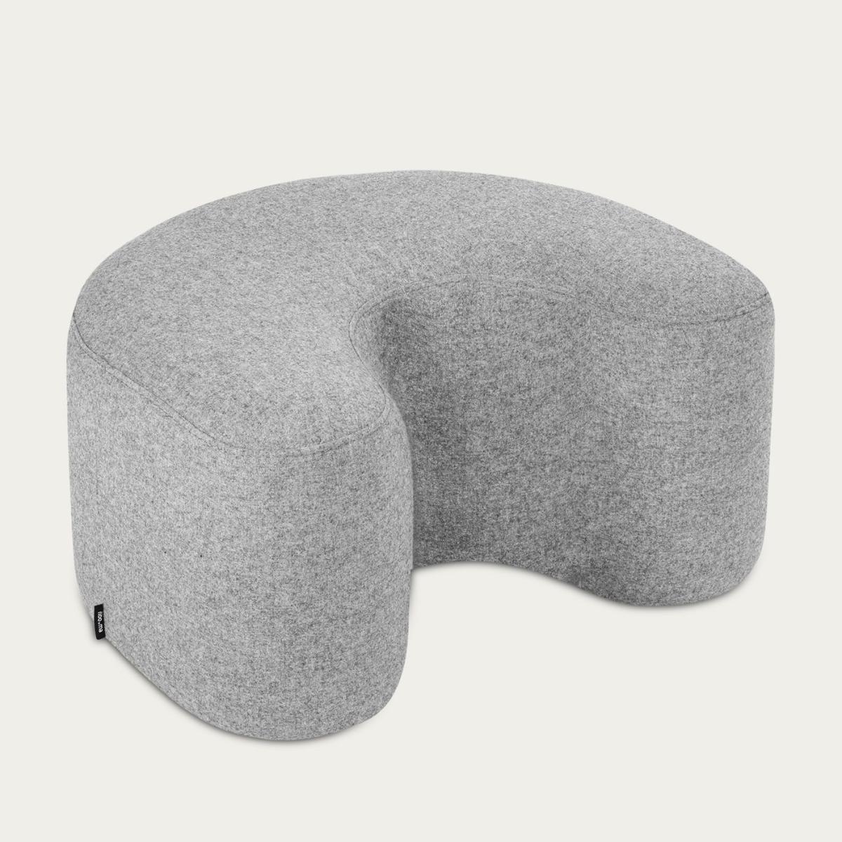 Universal Grey Wool Ü Pouf – image 1