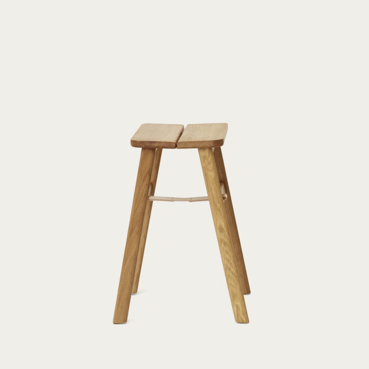 Oak Angle Stool – image 3