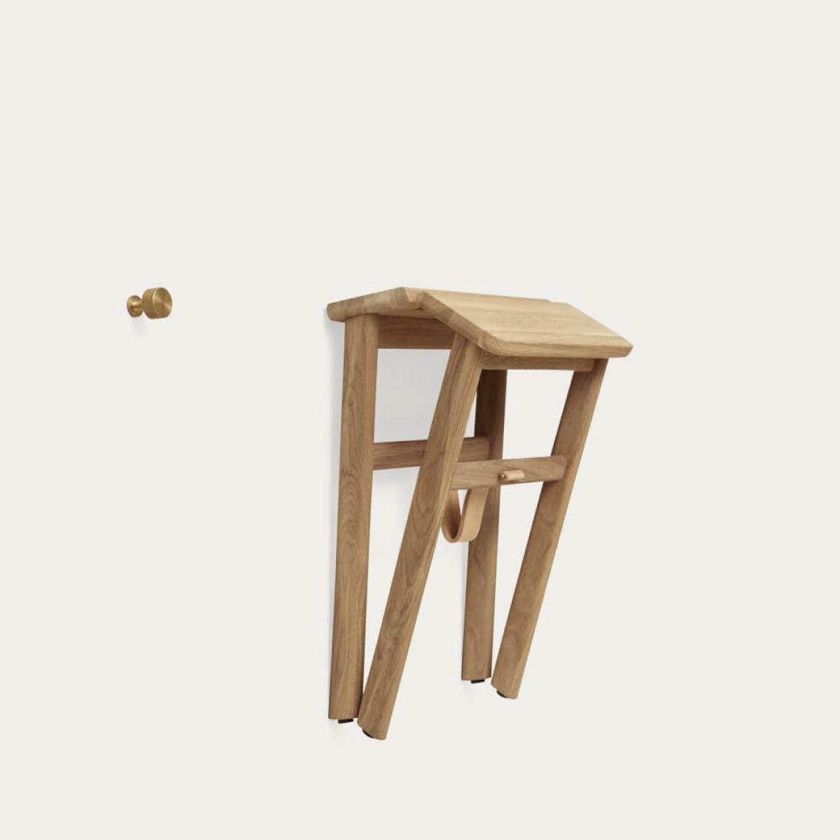 Oak Angle Stool – image 6