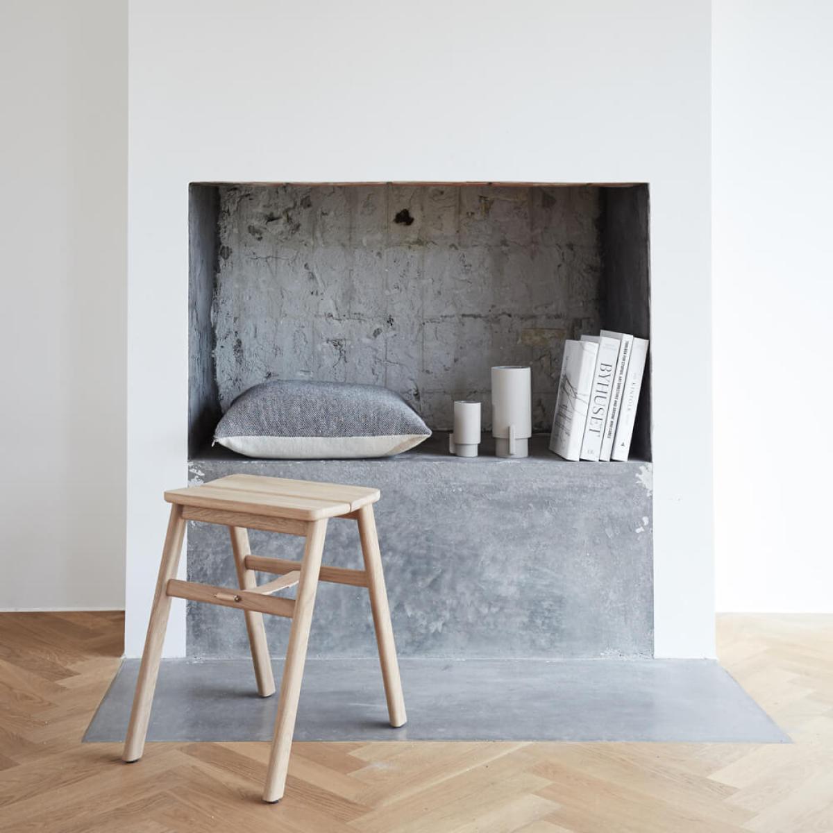 Oak Angle Stool – image 8