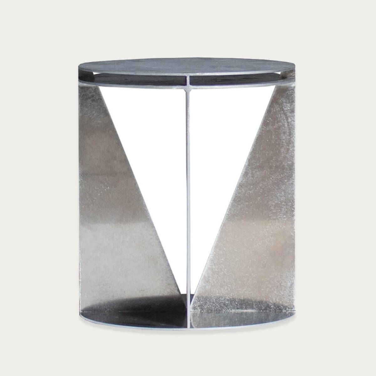 White Velvet Crocodile Tai Stool