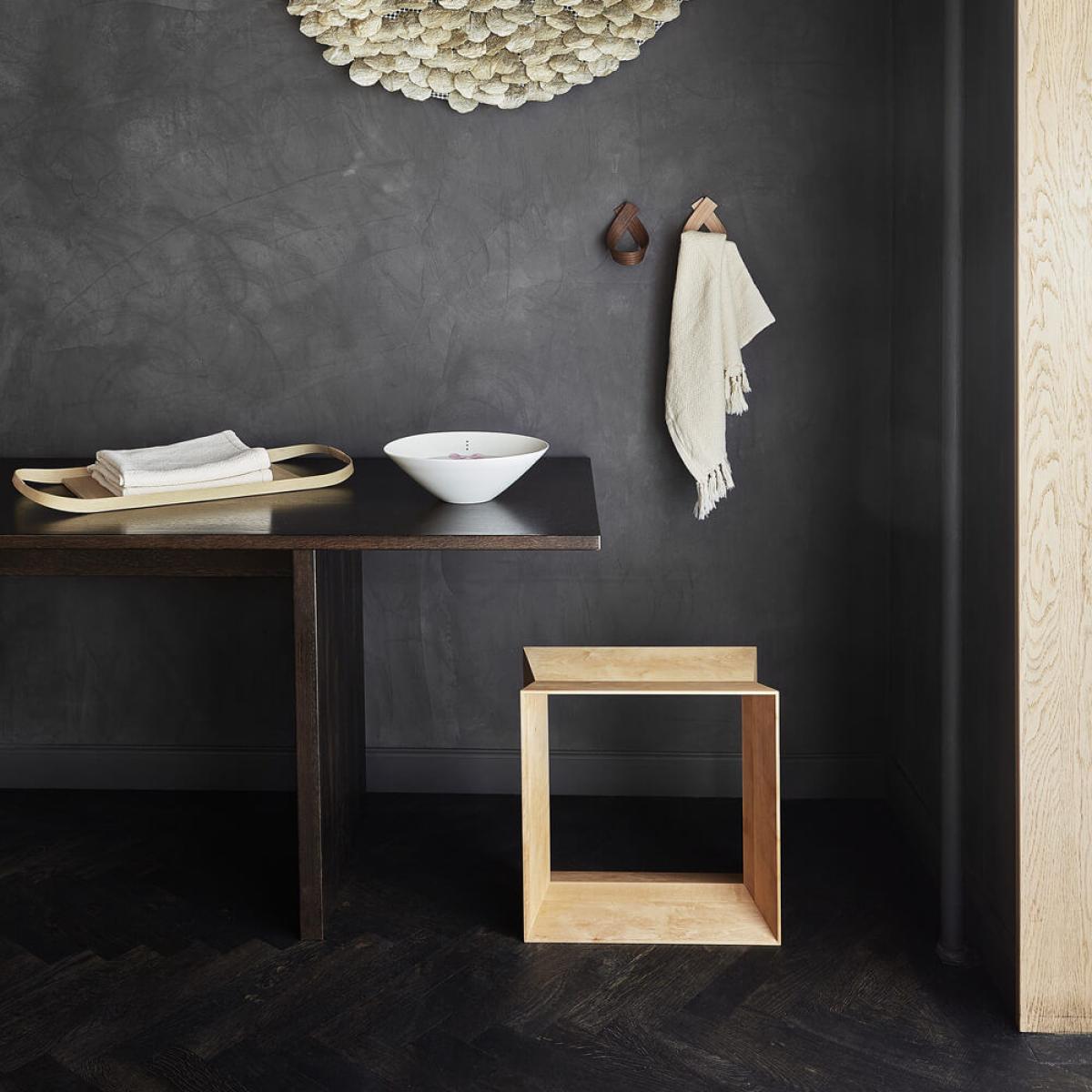 Natural Matt Lacquer Oak Reflex Stool – image 3