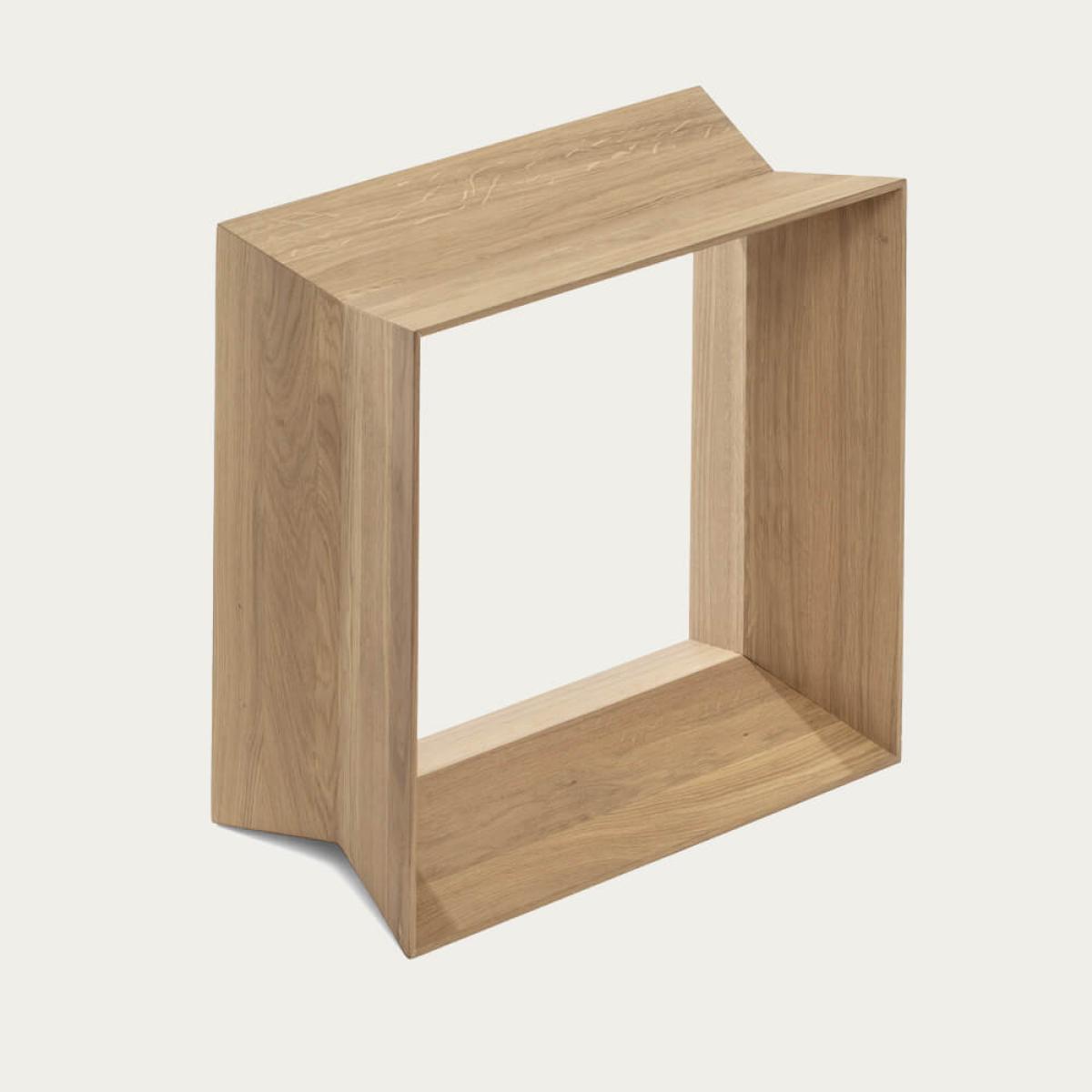 Natural Matt Lacquer Oak Reflex Stool – image 1