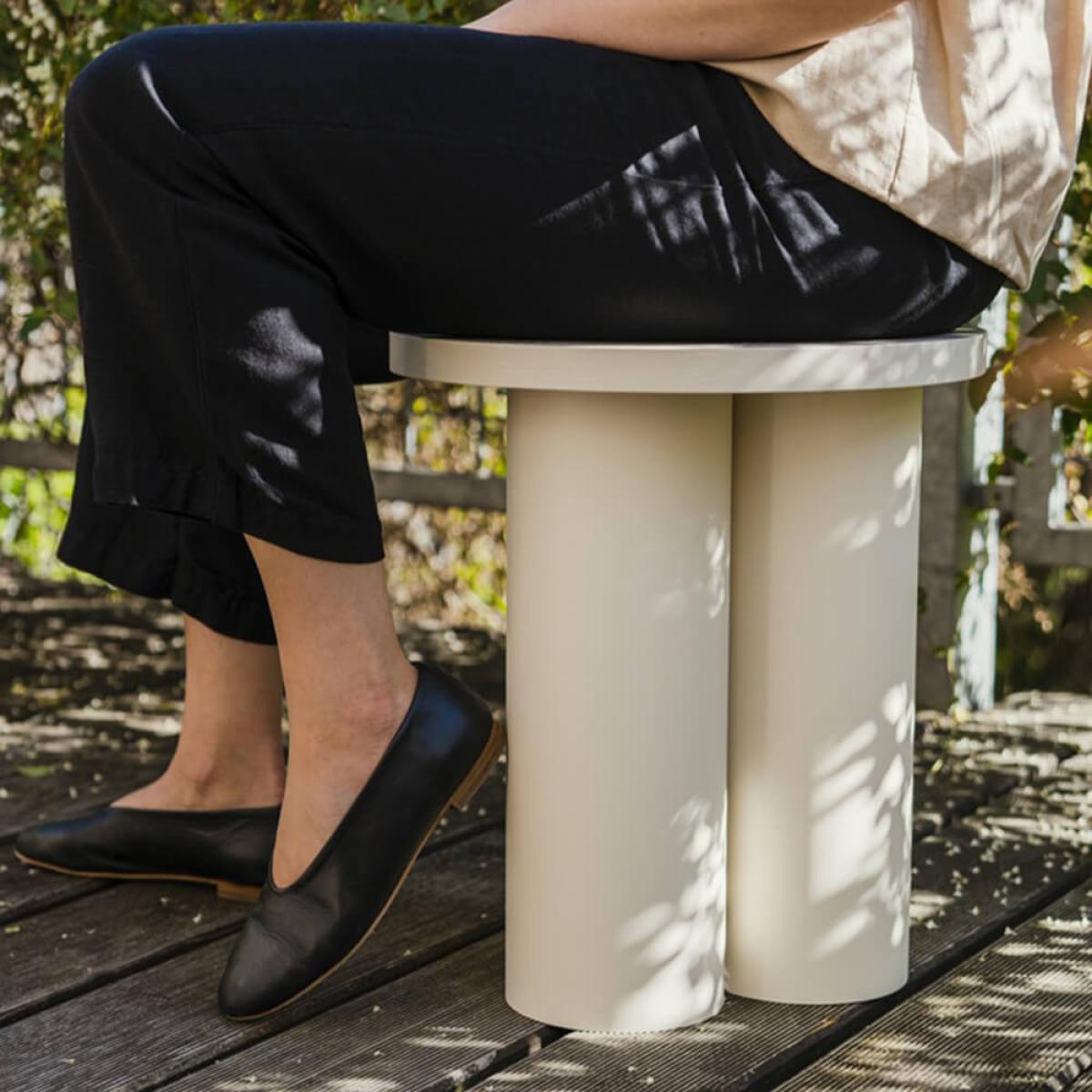 Piazza Beige Oly Stool – image 2