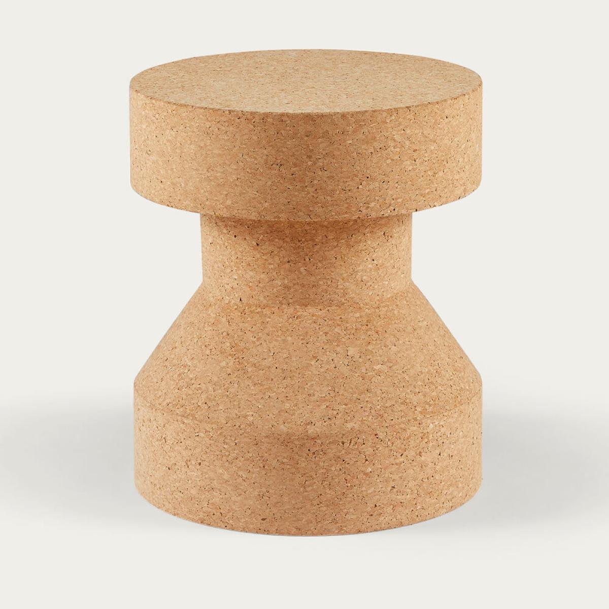 Light Cork Pirueta Stool/Table