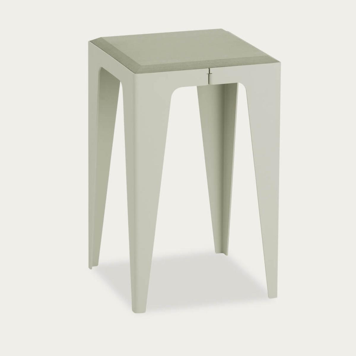 Silk Grey Chamfer Stool