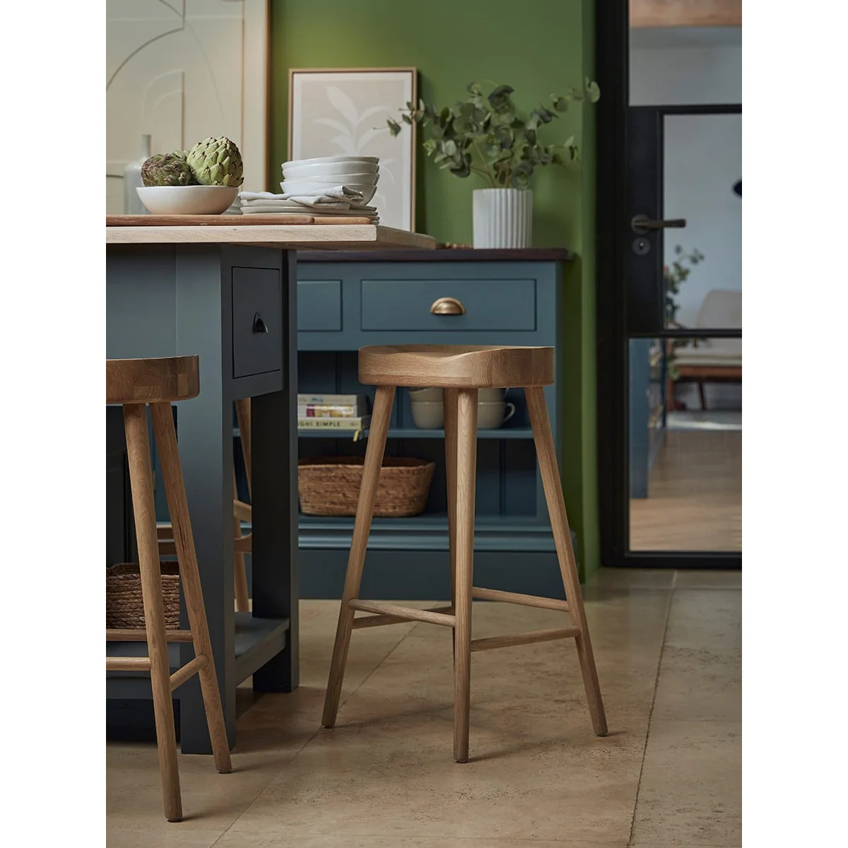 Weathered Oak Counter Stool – image 11