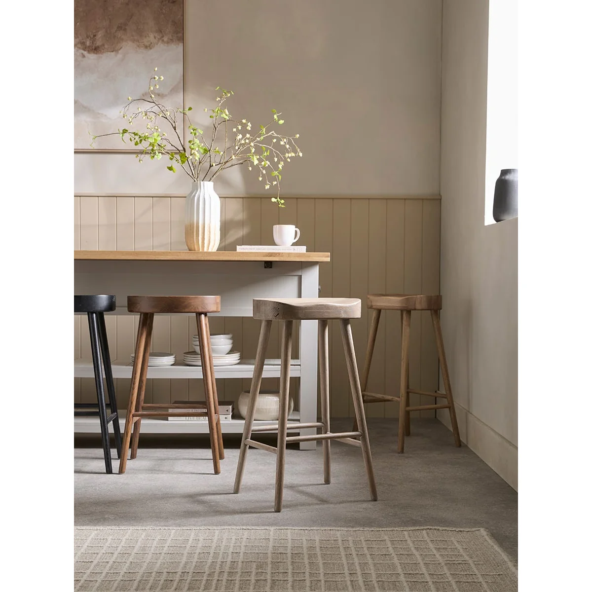 Weathered Oak Counter Stool – image 9