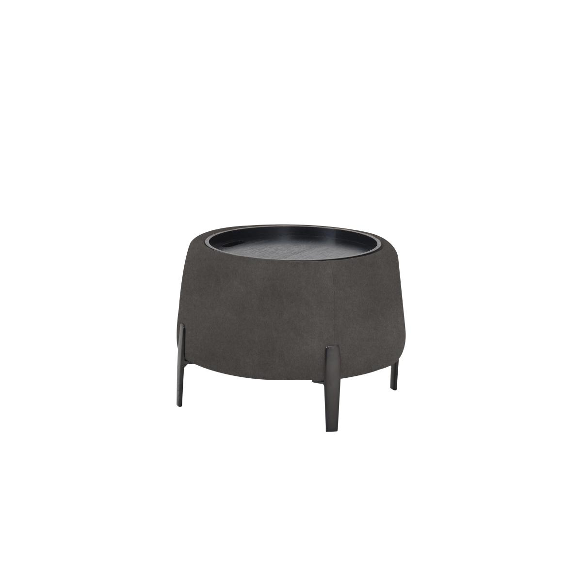 Domicil - Maddox Fabric Tray Storage Stool - Light Khaki – image 2