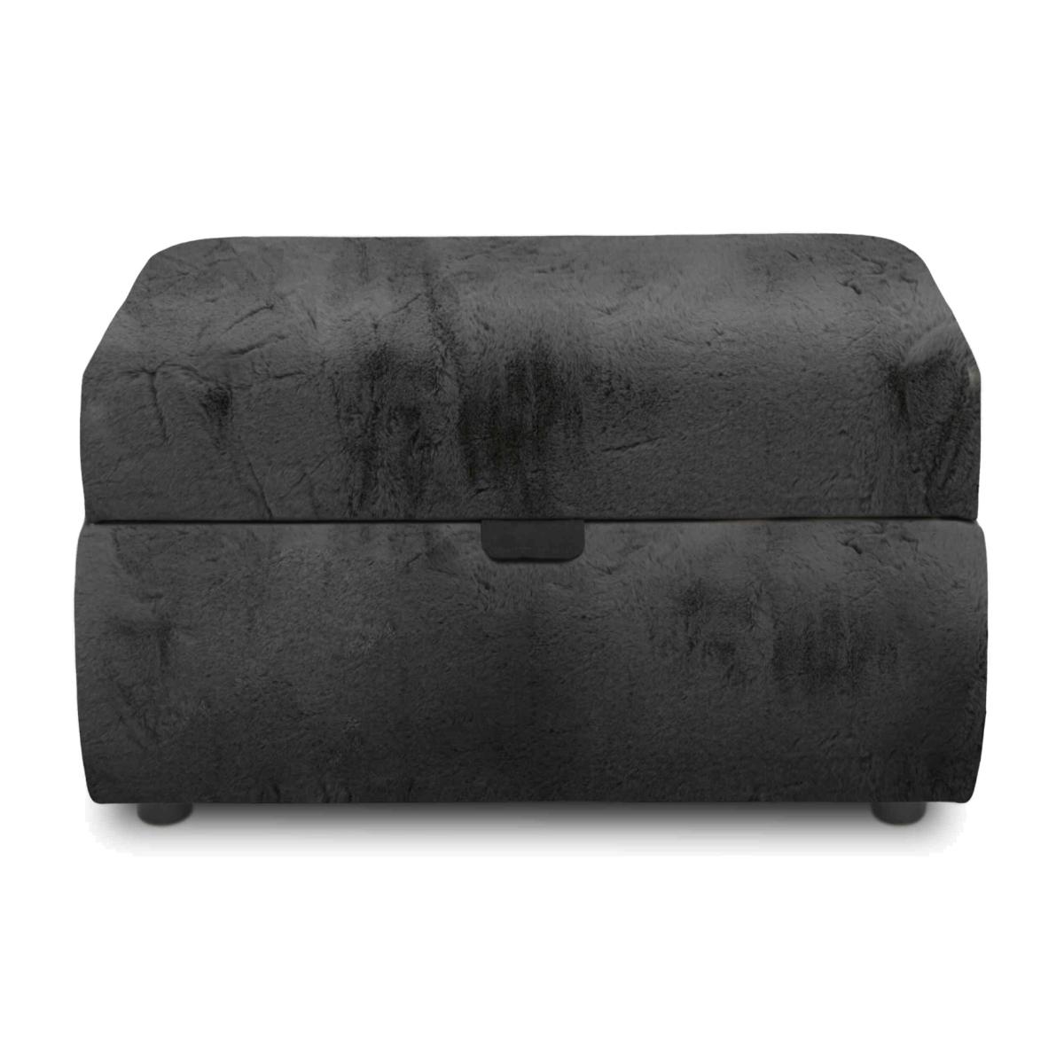 Boutique Collection - Blenheim Small Storage Stool - Vancouver Fur Raven – image 1