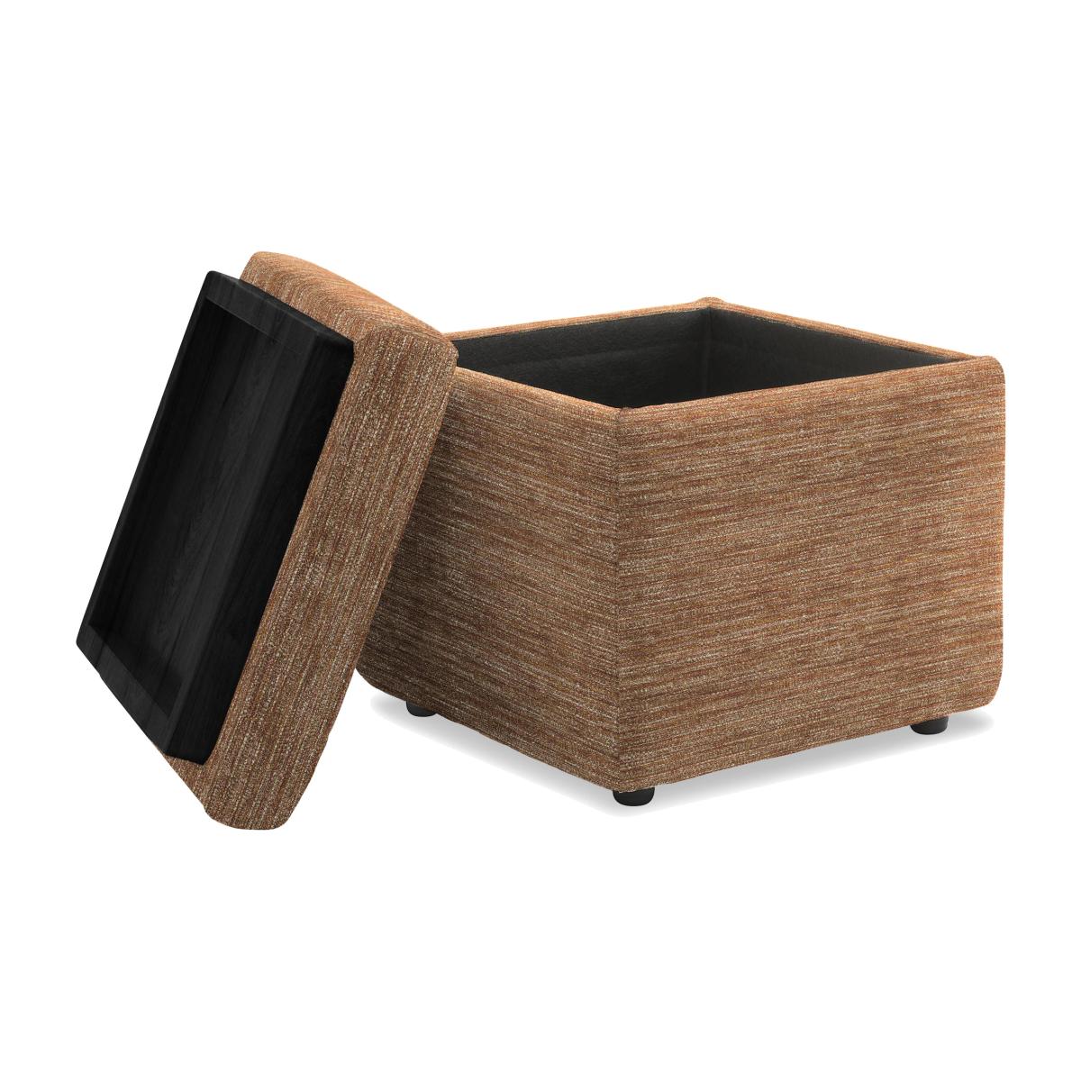 G Plan - Arlo Fabric Storage Cube Tray Stool - Victoria Ginger – image 1