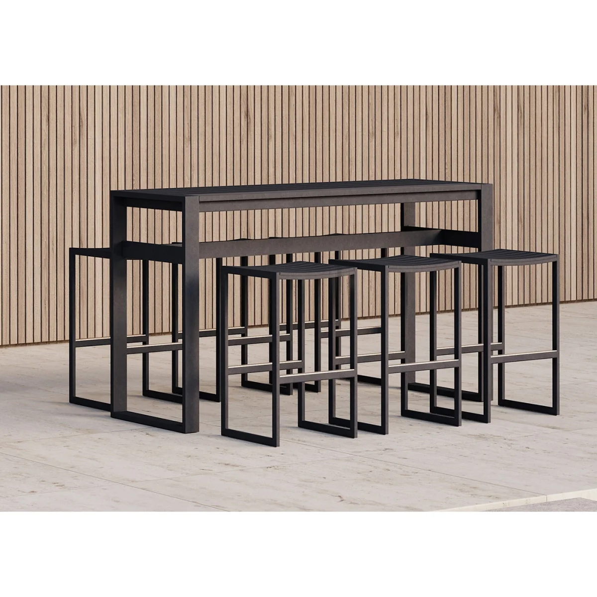 Case Eos Outdoor Backless Stool Pebble Grey – image 3