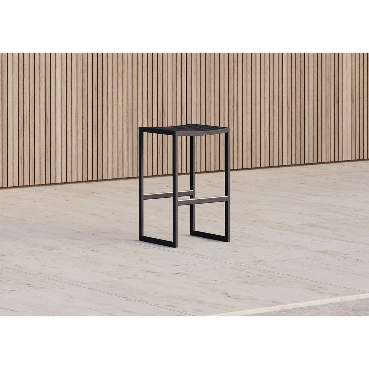Case Eos Outdoor Backless Stool Pebble Grey – image 4