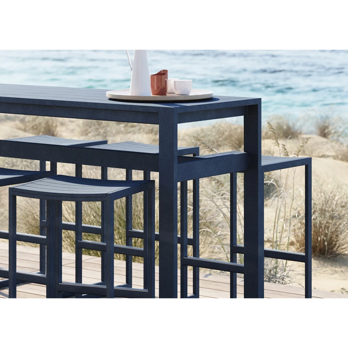Case Eos Outdoor Backless Stool Pebble Grey – image 6