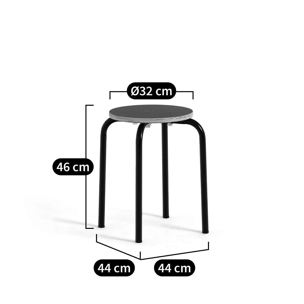 Hiba Stackable School-Style Low Stool – image 6