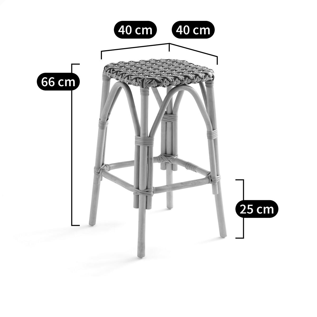 Musette 66cm High Rattan & Braiding Bar Stool – image 5