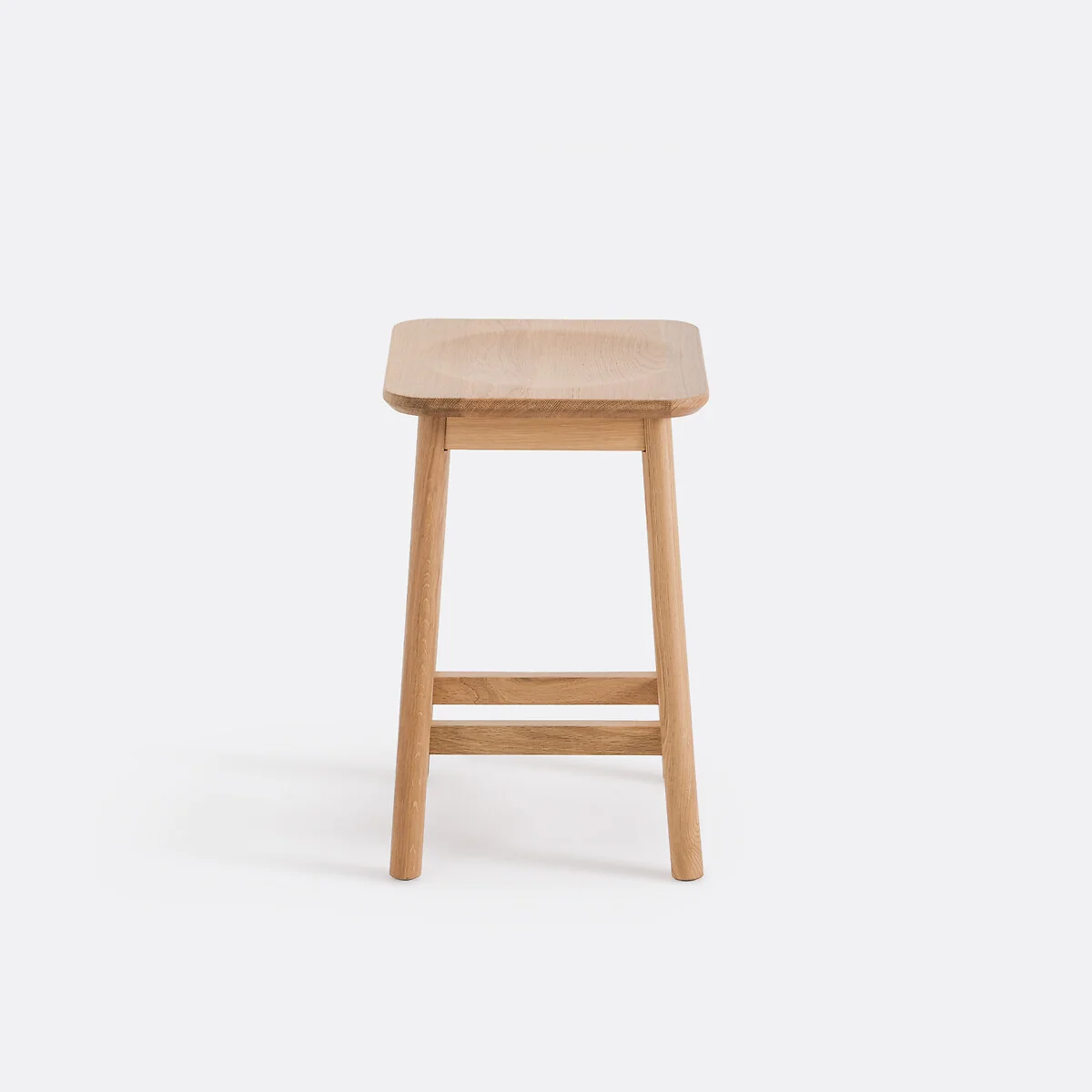 Monsio Solid Oak Stool, H45cm – image 3