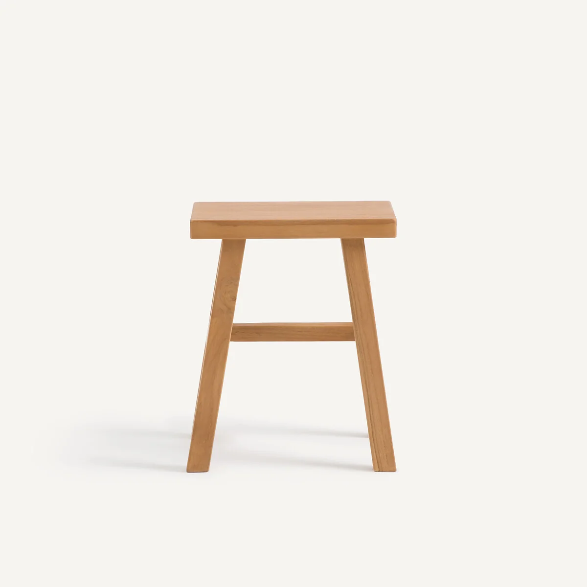 Fagfred Solid Teak Stool – image 3