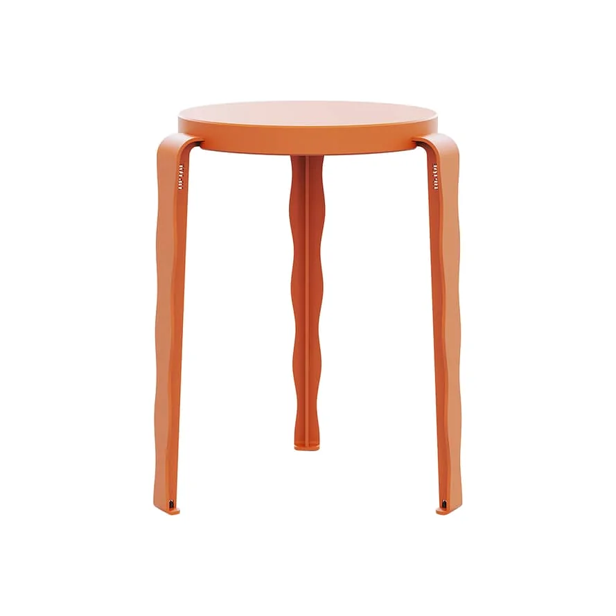 Lou Vague by Uchronia Stackable stool wood orange / Monochrome Beechwood - TIPTOE – image 1
