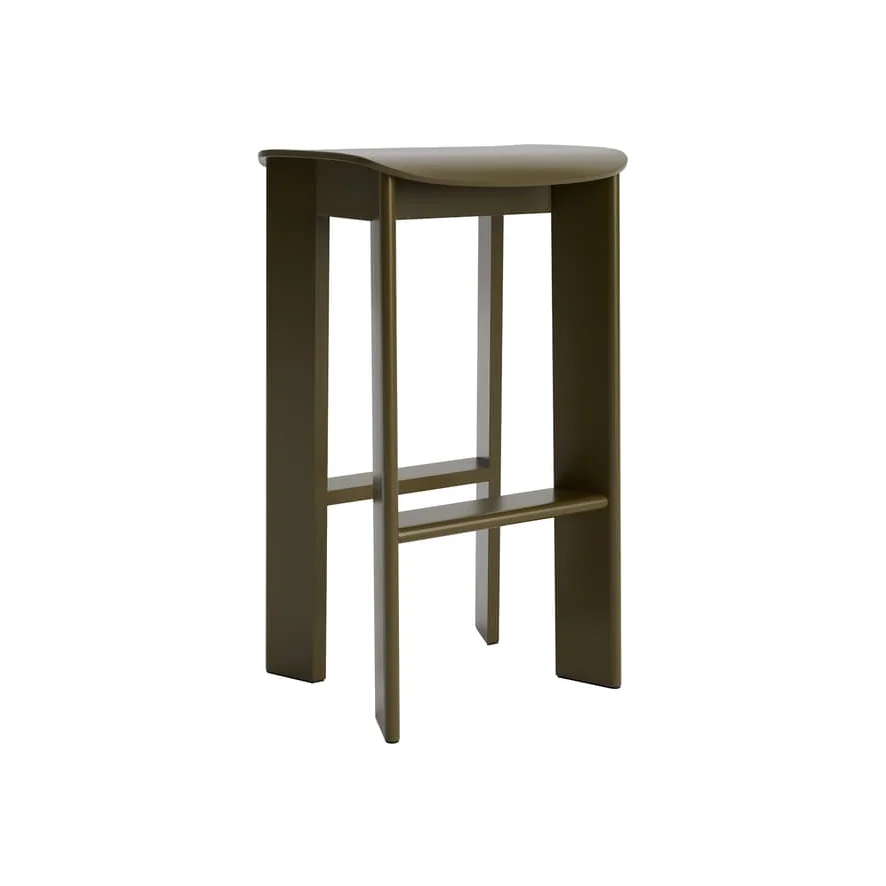Chisel 30 High High stool wood green / H 75 cm - Hay – image 1