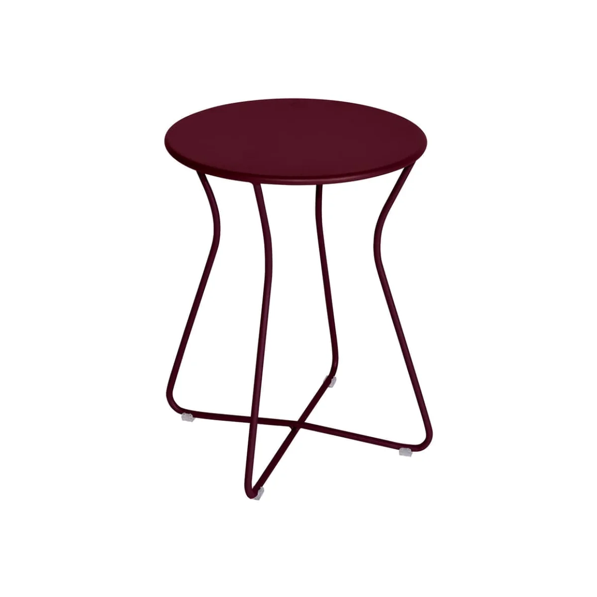 Cocotte Stool metal red / End table - H 45 cm / Metal - Fermob – image 1